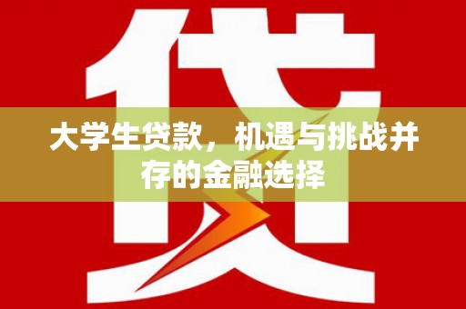 玉环大学生贷款，机遇与挑战并存的金融选择