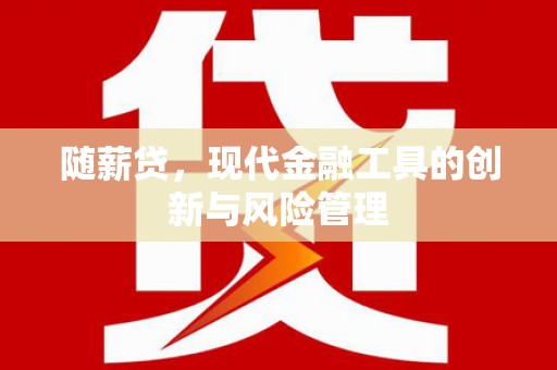 玉环随薪贷，现代金融工具的创新与风险管理