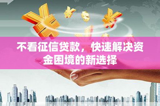 玉环不看征信贷款，快速解决资金困境的新选择