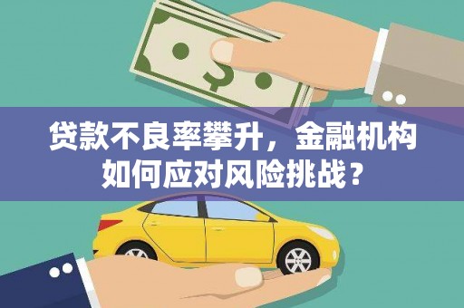 玉环贷款不良率攀升，金融机构如何应对风险挑战？