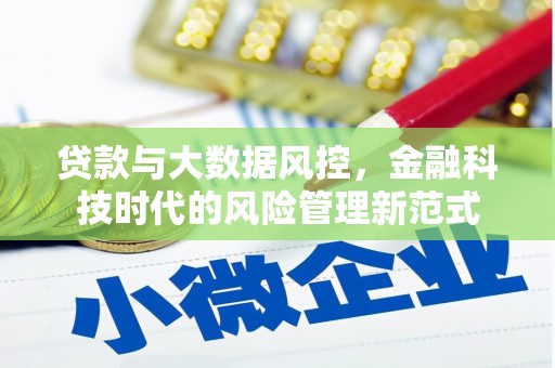 玉环贷款与大数据风控，金融科技时代的风险管理新范式