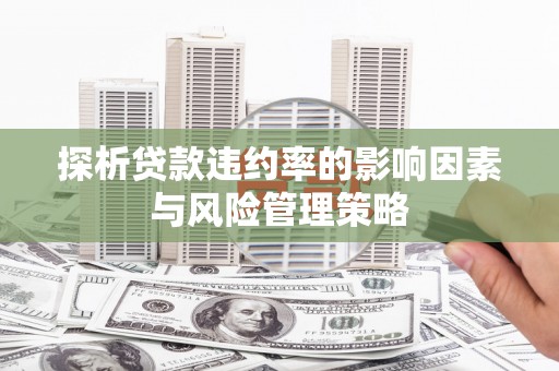 玉环探析贷款违约率的影响因素与风险管理策略
