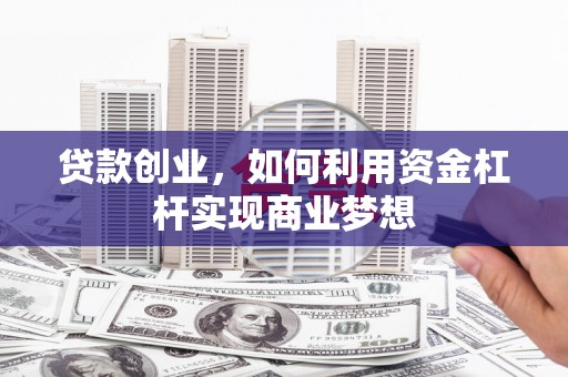 玉环贷款创业，如何利用资金杠杆实现商业梦想