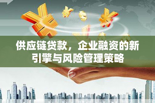 玉环供应链贷款，企业融资的新引擎与风险管理策略