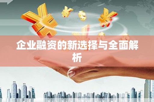 玉环企业融资的新选择与全面解析